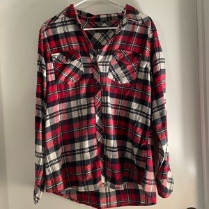 Red white and blue flannel